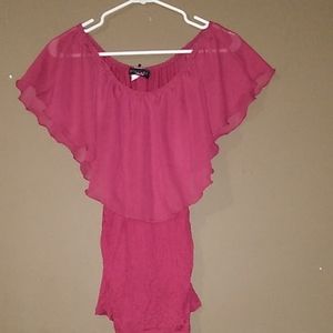 Fitted Off the Shoulder Ruffled Top